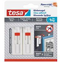 Adjustable adhesive nail Tesa 77774, 1 kg, 2 bags