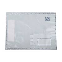 Plastová obálka na ceniny Slovenská pošta, 295 x 400 mm, C4+, biela