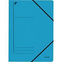 Leitz Eckspanner 3980, A4, aus Karton, Fassungsvermögen: 250 Blatt, blau