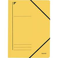 Leitz Eckspanner 3980, A4, aus Karton, Fassungsvermögen: 250 Blatt, gelb