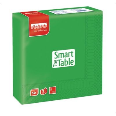 Tovaglioli a 2 veli The Smart Table Fato 33x33 cm verde - conf. 50