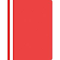 Nezávesný prezentačný rýchloviazač, A4, červená, 25 ks