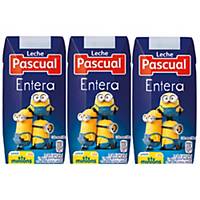 Leite gordo Pascual - 200 ml - Pacote de 18