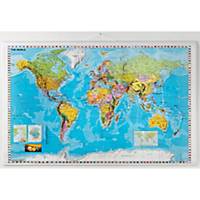 NAGA WALL WORLD MAP 1340X870MM