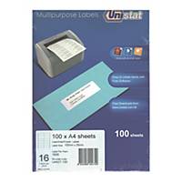 Unistat U4427 Multi Purpose Label 105 x 35mm - Box of 1600 Labels