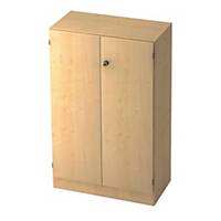 Schrank mit Holztüren, 2 Böden, Maße: 80x127x42cm, ahorn, Montageservice