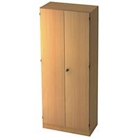 Schrank mit Holztüren, 4 Böden, Maße: 80x200,4x42cm, buche, Montageservice