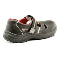 Wintoperk Wolf Safety Sandals, S1 SRC, Size 39, Black