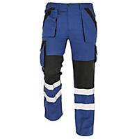 Pracovné nohavice Cerva Max Reflex, veľkosť 50, modré