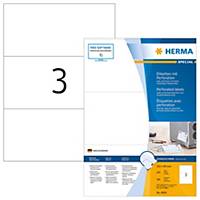 Herma labels with perforation 4664 210x99mm - pack of 300 labels