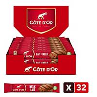 Côte d Or chocoladerepen melkchocolade, doos van 32 repen
