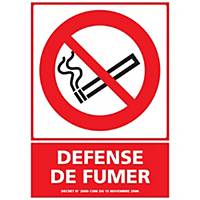 Panneau adhésif PVC - Défense de fumer - A5