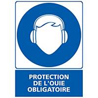 Panneau autocollant - Protection de l ouïe obligatoire - A5