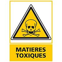 Panneau adhésif PVC - Matières toxiques - A3