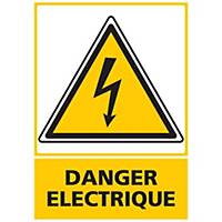 Panneau autocollant - Danger électrique - A5