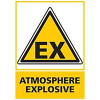 Panneau adhésif PVC - Atmosphère explosive - A3
