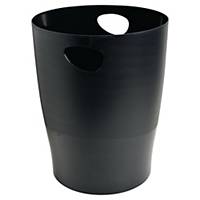 Exacompta Ecobin vuilnisbak, PP, 15 liter, zwart, per stuk