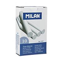 Milan kréta, henger alakú, fehér, 10 darab/csomag