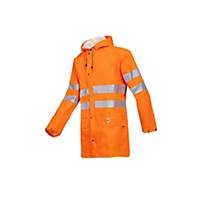Sioen Unzen 3720A rain jacket, fluo orange, size M, per piece