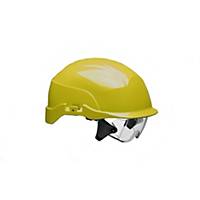 Conturion Spectrum vented safety helmet + integrated glasses - yellow