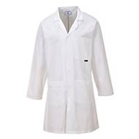 Portwest C851 lab vest cotton 305gr white - Size XS
