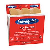 Pansements en textile 6444 pour le distributeur Salvequick, le paquet de 40