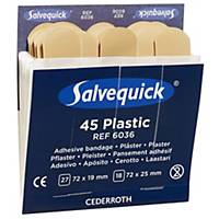 Salvequick 6036 navulling plasticpleisters voor pleisterdispenser, pak van 45