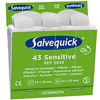 Salvequick 6943 sensitive bandage for bandage dispenser  - pack of 43