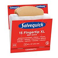Salvequick 6454 fingertip bandage for bandage dispenser - pack of 15