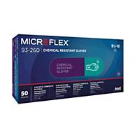 Ansell Microflex® 93-260 Disposable Nitrile Gloves XL, 50 Pieces