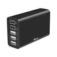 TRUST 21820 WALL CHARGER 5-USB BLK