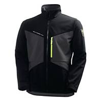 Helly Hansen Aker 74051 softshell jacket, black and anthracite grey, size L