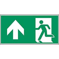 Brady pictogram self adhesive A0/E001 Emergency exit left straight 400x200mm