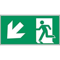 Brady pictogram PP A225/E001 Emergency exit lower-left corner 210x105mm