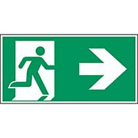 Brady pictogram PP A90/E002 Emergency exit right arrow 210x105mm