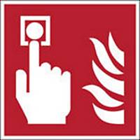 Brady self adhesive pictogram F005 Fire alarm call point 100x100mm