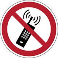 Panneau d’interdiction téléphone portable Brady P013, PP, 200 mm, la pièce