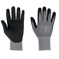 Honeywell Polytril Flex nitril handschoenen, grijs/zwart, maat 7, 10 paar