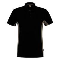 Tricorp TP2000 202002 bi-color polo, black/anthracite grey, size S