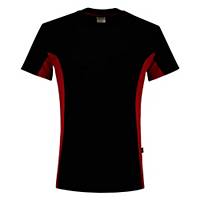 Tricorp TT2000 102002 Bicolor T-shirt, zwart/rood, maat XL, per stuk