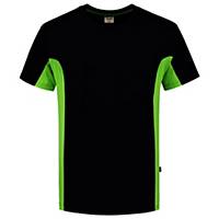 Tricorp TT2000 102002 Bicolor T-shirt, zwart/groen, maat M, per stuk