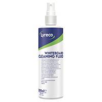 Nettoyant pour tableau Lyreco, pour tableaux blancs, bouteille de 250 ml