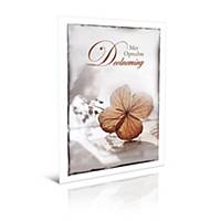Greeting cards condolences with brown leafs in Dutch - pack of 6