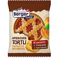 Apricot tart Berger, 74 g, package of 10 pcs