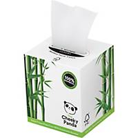 Cheeky Panda 3 Ply Facial Tissues - Cube of 56 Sheets