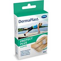 DermaPlast Sport Family quick wound dressing, assorted 3 sizes, pack 32 pcs