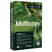 Carta da copia Multicopy Zero A4, 80 g/m2, bianco, confezione da 500 fogli