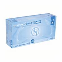 Disposable gloves Sempercare edition Latex, powder free, S, white, pack of 100