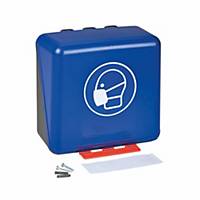 Aufbewahrungsbox für Atemschutzmasken, B236xT125xH225 mm, blau