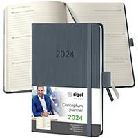 DIARY SIGEL CONCEPTUM PURE HARDCOVER A6 D/GR